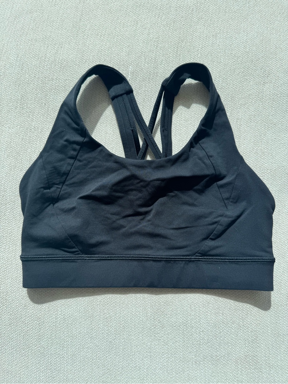 Lululemon Black Strappy Sports Bra - Women's Active Support
